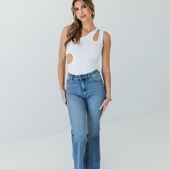 Sleeveless Cut Out Body Suit | Off White - Picture 2 of 11